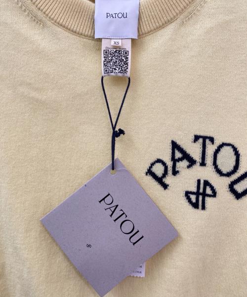 patou（パトゥ）patou (パトゥ) 半袖セーター イエロー サイズ:XSの古着・服飾アイテム