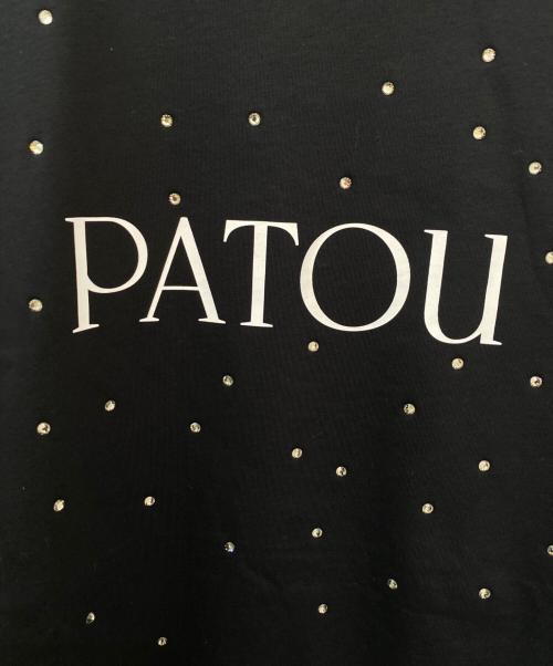 patou（パトゥ）patou (パトゥ) ビジュー付きTシャツ ブラック サイズ:XSの古着・服飾アイテム