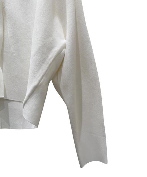 theory（セオリー）theory (セオリー) Vネックサマーニットカーディガン Wooster Crepe Knit ホワイト サイズ:Sの古着・服飾アイテム