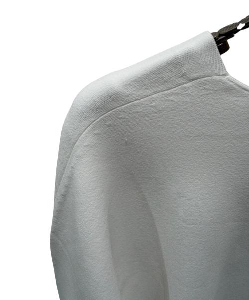 theory（セオリー）theory (セオリー) Vネックサマーニットカーディガン Wooster Crepe Knit ホワイト サイズ:Sの古着・服飾アイテム