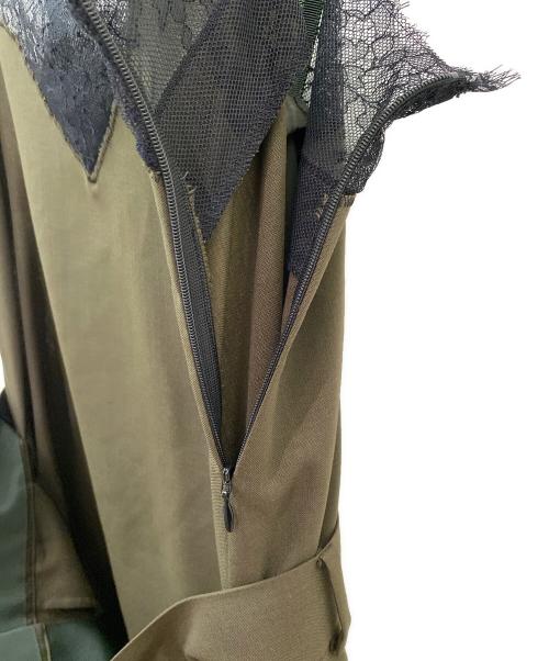 sacai（サカイ）sacai (サカイ) lace suiting dress カーキ サイズ:1の古着・服飾アイテム