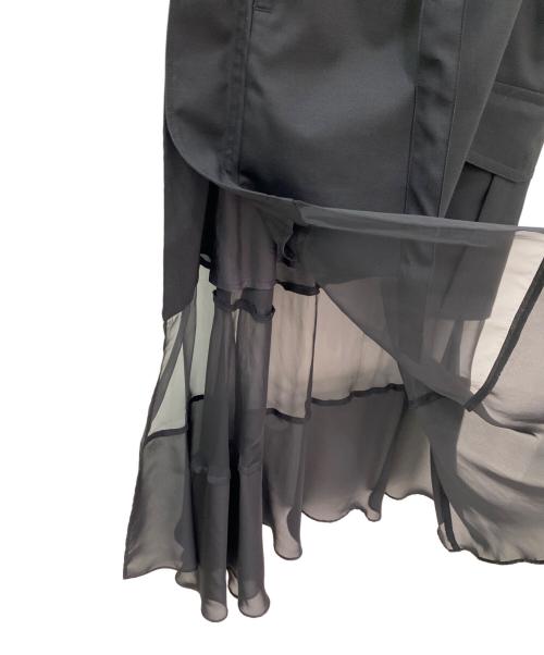 sacai（サカイ）sacai (サカイ) Suiting Mix マキシスカート ブラック サイズ:1の古着・服飾アイテム