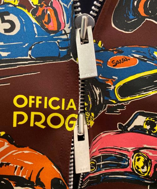 sacai（サカイ）sacai (サカイ) Car Race Tropical Print Jacke ブラウン サイズ:1の古着・服飾アイテム