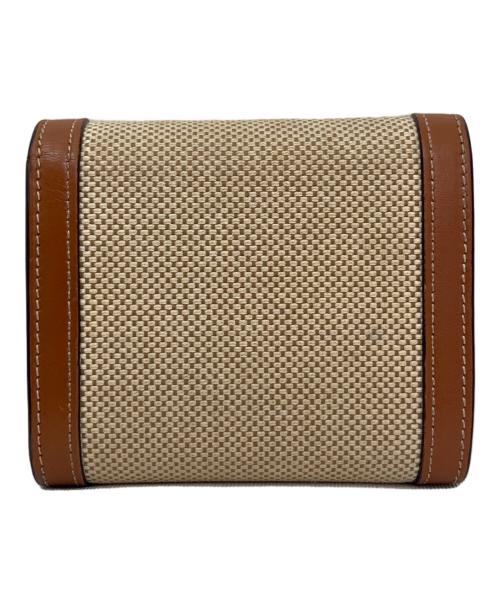 CELINE（セリーヌ）CELINE (セリーヌ) スモール フラップウォレット ベージュの古着・服飾アイテム