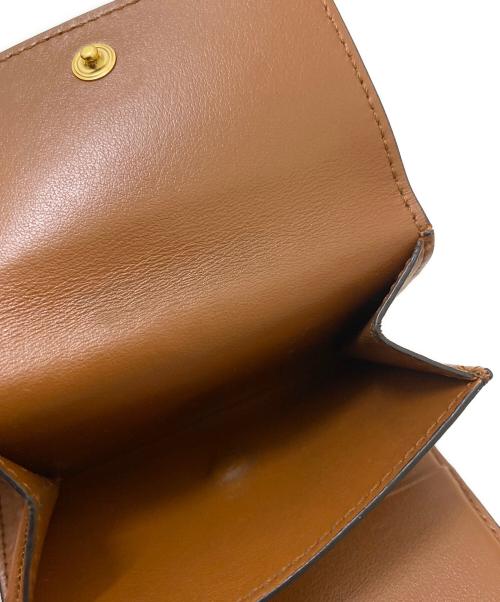 CELINE（セリーヌ）CELINE (セリーヌ) スモール フラップウォレット ベージュの古着・服飾アイテム