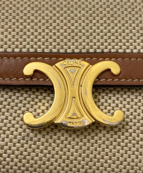 CELINE（セリーヌ）CELINE (セリーヌ) スモール フラップウォレット ベージュの古着・服飾アイテム