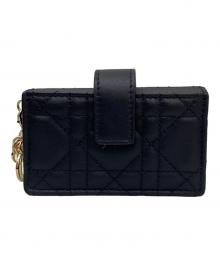 Dior（ディオール）の古着「Lady Dior Jasmine カードホルダー」｜ブラック