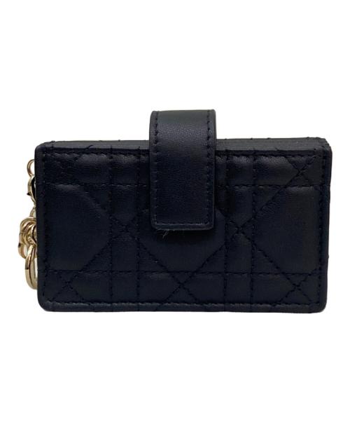 Dior（ディオール）Dior (ディオール) Lady Dior Jasmine カードホルダー ブラックの古着・服飾アイテム