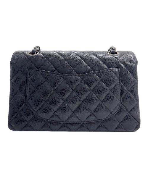 CHANEL（シャネル）CHANEL (シャネル) Matelassé 23/マトラッセ23/Double Flap Chain Shoulder Bag/Wフラップチェーンショルダーバッグ ブラック×S金具 サイズ:23の古着・服飾アイテム