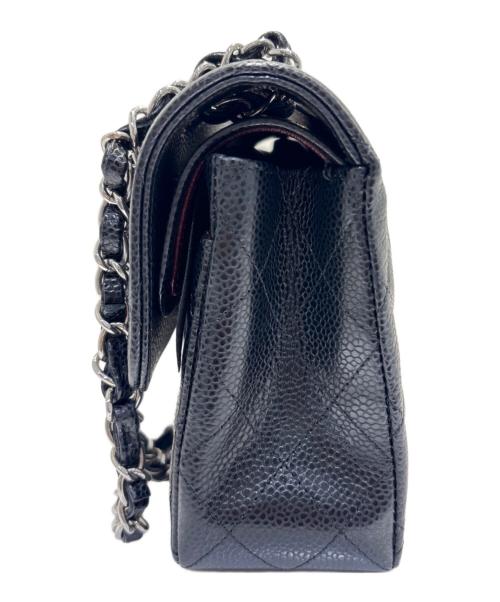 CHANEL（シャネル）CHANEL (シャネル) Matelassé 23/マトラッセ23/Double Flap Chain Shoulder Bag/Wフラップチェーンショルダーバッグ ブラック×S金具 サイズ:23の古着・服飾アイテム