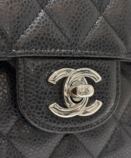 CHANEL（シャネル）CHANEL (シャネル) Matelassé 23/マトラッセ23/Double Flap Chain Shoulder Bag/Wフラップチェーンショルダーバッグ ブラック×S金具 サイズ:23の古着・服飾アイテム