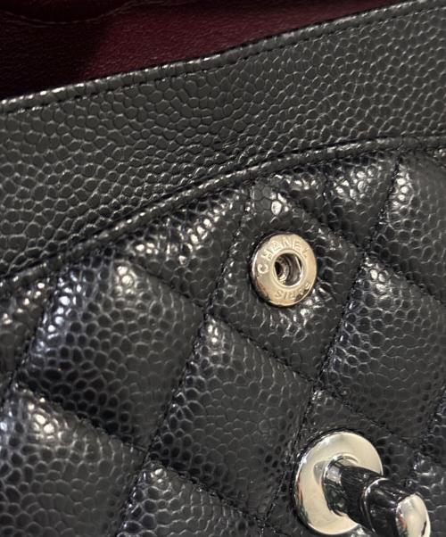 CHANEL（シャネル）CHANEL (シャネル) Matelassé 23/マトラッセ23/Double Flap Chain Shoulder Bag/Wフラップチェーンショルダーバッグ ブラック×S金具 サイズ:23の古着・服飾アイテム