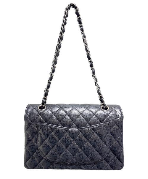 CHANEL（シャネル）CHANEL (シャネル) Matelassé 23/マトラッセ23/Double Flap Chain Shoulder Bag/Wフラップチェーンショルダーバッグ ブラック×S金具 サイズ:23の古着・服飾アイテム