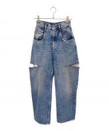 Maison Margiela（メゾンマルジェラ）の古着「デニムジーンズ スラッシュディテール」｜インディゴ