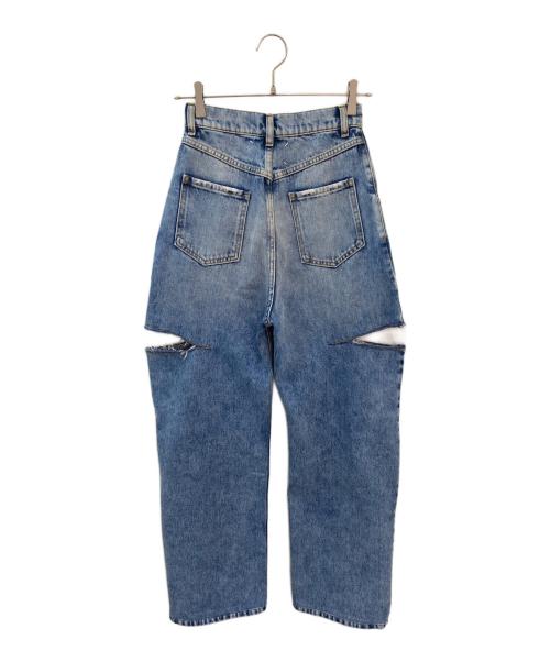 Maison Margiela（メゾンマルジェラ）Maison Margiela (メゾンマルジェラ) デニムジーンズ スラッシュディテール インディゴ サイズ:36の古着・服飾アイテム