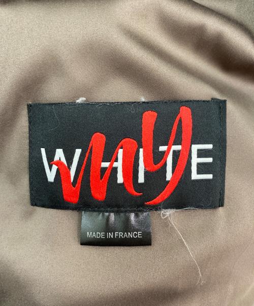 MY WHITE（マイ ホワイト）MY WHITE (マイ ホワイト) ファージャケット ブラウン サイズ:Uの古着・服飾アイテム