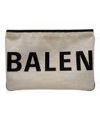 BALENCIAGAバレンシアガ）の古着「Logo Shearing Clutch Bag」｜ホワイト