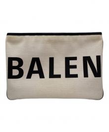 BALENCIAGA（バレンシアガ）の古着「Logo Shearing Clutch Bag」｜ホワイト
