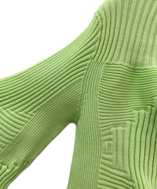ISSEY MIYAKE（イッセイミヤケ）ISSEY MIYAKE (イッセイミヤケ) カーディガン 黄緑 サイズ:2の古着・服飾アイテム