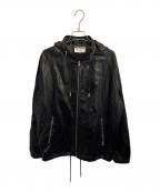 Saint Laurent Parisサンローランパリ）の古着「リネンジップパーカー」｜ブラック