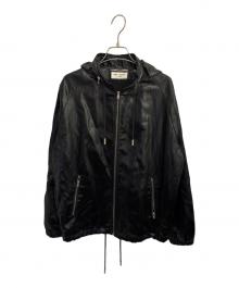 Saint Laurent Paris（サンローランパリ）の古着「リネンジップパーカー」｜ブラック