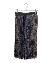 sacai（サカイ）の古着「Bandana Print Skirt」｜ネイビー