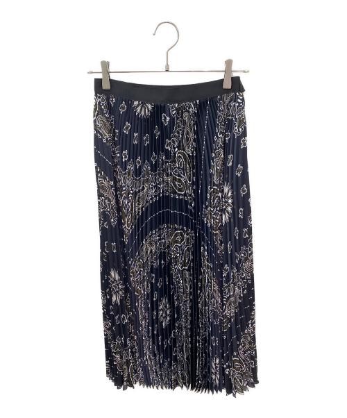 sacai（サカイ）sacai (サカイ) Bandana Print Skirt ネイビーの古着・服飾アイテム
