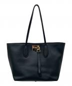 Ferragamoフェラガモ）の古着「ガンチーニ トートバッグ」｜ブラック