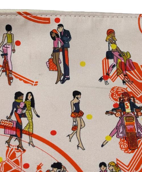HERMES（エルメス）HERMES (エルメス) Silky Pocketフラットコスメポーチ アイボリー サイズ:-の古着・服飾アイテム