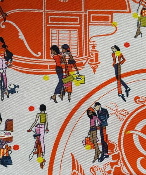 HERMES（エルメス）HERMES (エルメス) Silky Pocketフラットコスメポーチ アイボリー サイズ:-の古着・服飾アイテム