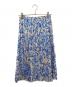 DRIES VAN NOTEN (ドリスヴァンノッテン) 花柄プリーツスカート スカイブルー サイズ:34：25000円