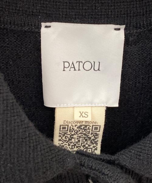 patou（パトゥ）patou (パトゥ) 半袖ニット ブラック サイズ:XSの古着・服飾アイテム