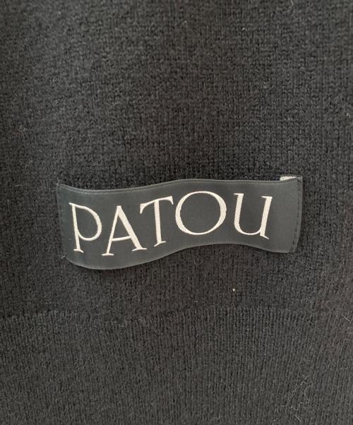 patou（パトゥ）patou (パトゥ) 半袖ニット ブラック サイズ:XSの古着・服飾アイテム
