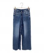JOHN LAWRENCE SULLIVANジョン ローレンス サリバン）の古着「WASHED DENIM WIDE PANTS」｜インディゴ