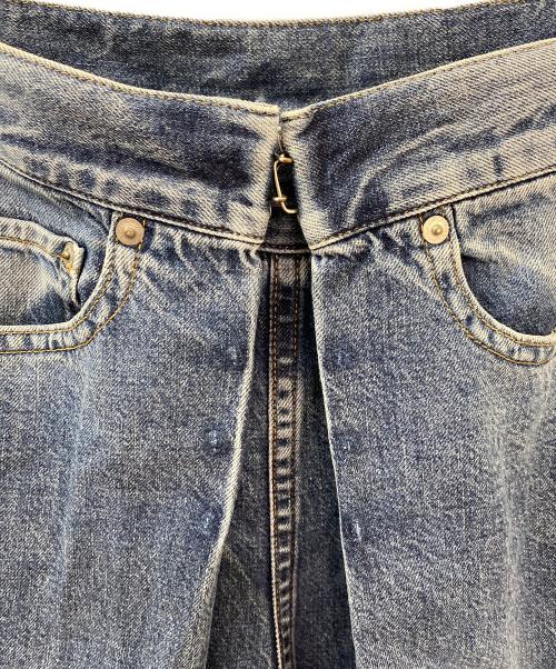 JOHN LAWRENCE SULLIVAN（ジョン ローレンス サリバン）JOHN LAWRENCE SULLIVAN (ジョン ローレンス サリバン) WASHED DENIM WIDE PANTS インディゴ サイズ:Sの古着・服飾アイテム