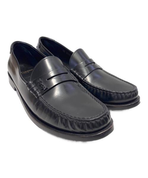 Saint Laurent Paris（サンローランパリ）Saint Laurent Paris (サンローランパリ) Le Loafer Penny Slippers　ペニーローファー ブラック サイズ:41ハーフの古着・服飾アイテム