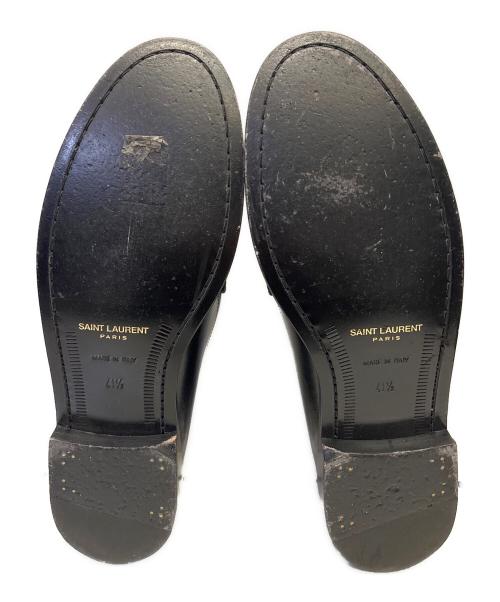 Saint Laurent Paris（サンローランパリ）Saint Laurent Paris (サンローランパリ) Le Loafer Penny Slippers　ペニーローファー ブラック サイズ:41ハーフの古着・服飾アイテム