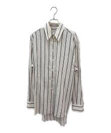 MM6 Maison Margiela（エムエムシックスメゾンマルジェラ）の古着「ストライプシャツ」｜アイボリー