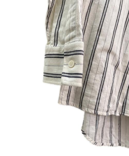 MM6 Maison Margiela（エムエムシックスメゾンマルジェラ）MM6 Maison Margiela (エムエムシックスメゾンマルジェラ) ストライプシャツ アイボリー サイズ:38の古着・服飾アイテム