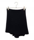 BOTTEGA VENETAボッテガベネタ）の古着「Wool Blend Skirt」｜ブラック