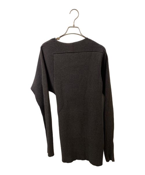 BOTTEGA VENETA（ボッテガベネタ）BOTTEGA VENETA (ボッテガベネタ) Vネック ツイストニットセーター ブラウン サイズ:36の古着・服飾アイテム