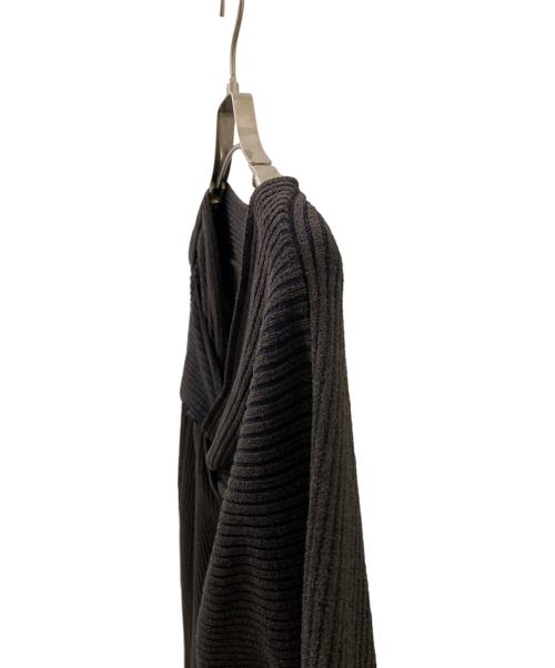 BOTTEGA VENETA（ボッテガベネタ）BOTTEGA VENETA (ボッテガベネタ) Vネック ツイストニットセーター ブラウン サイズ:36の古着・服飾アイテム