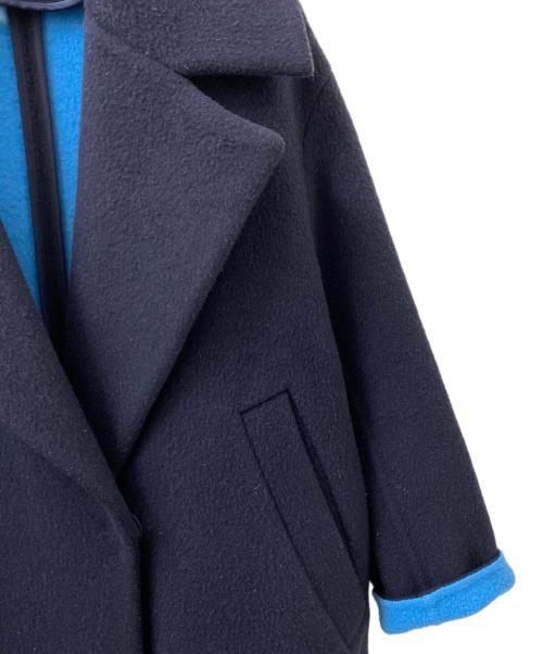 ENFOLD（エンフォルド）ENFOLD (エンフォルド) ウールリバーチェスターコート ネイビー サイズ:36の古着・服飾アイテム