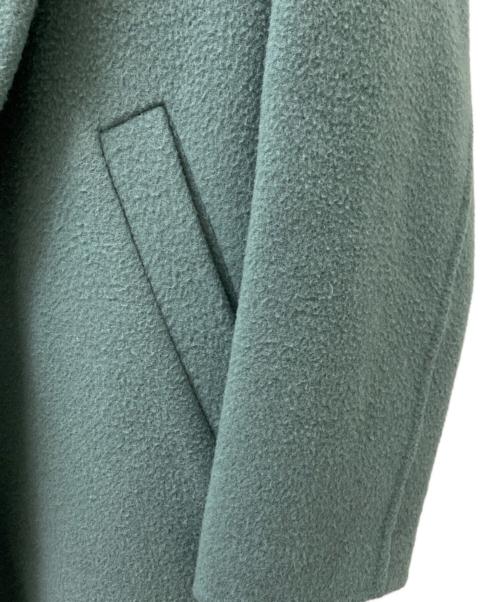 ENFOLD（エンフォルド）ENFOLD (エンフォルド) ダブルビーバースリットチェスターコート グリーン サイズ:36の古着・服飾アイテム