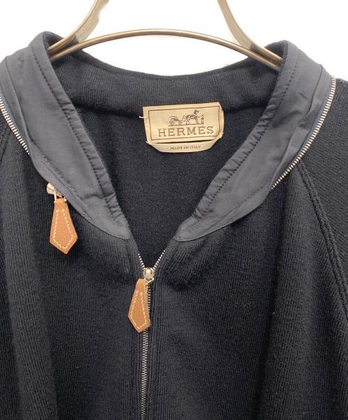 HERMES（エルメス）HERMES (エルメス) ニットジップジャケット ネイビー サイズ:Lの古着・服飾アイテム