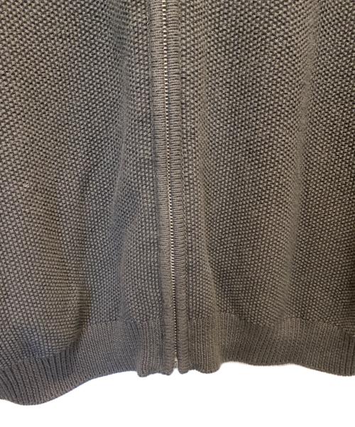 HERMES（エルメス）HERMES (エルメス) ニットジップアップジャケット ブラウン サイズ:Mの古着・服飾アイテム