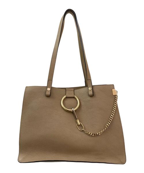 Chloe（クロエ）Chloe (クロエ) トートバッグ ベージュの古着・服飾アイテム