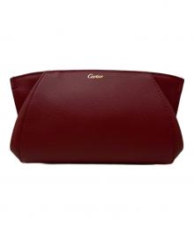 Cartier（カルティエ）の古着「C ドゥ カルティエポーチ」｜レッド
