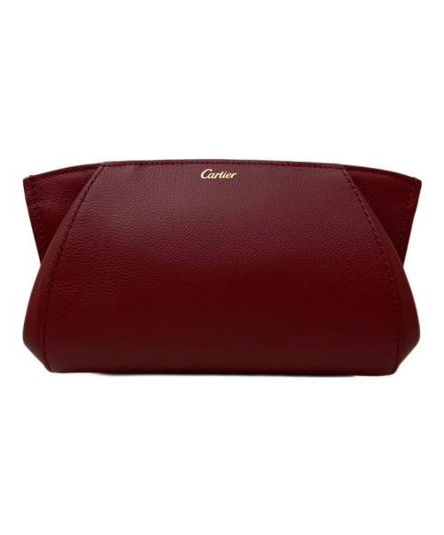 Cartier（カルティエ）Cartier (カルティエ) C ドゥ カルティエポーチ レッドの古着・服飾アイテム