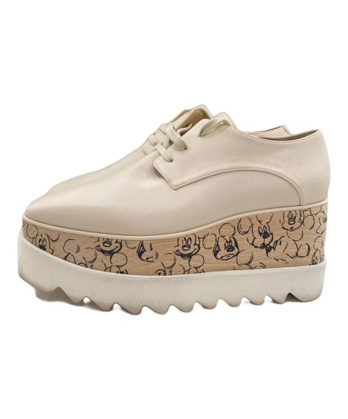 STELLA McCARTNEY（ステラマッカートニー）STELLA McCARTNEY (ステラマッカートニー) DISNEY (ディズニー) プラットフォームシューズ ベージュ サイズ:36の古着・服飾アイテム